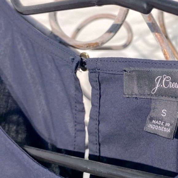 J.Crew navy top with ruffle trim - Picture 9 of 9